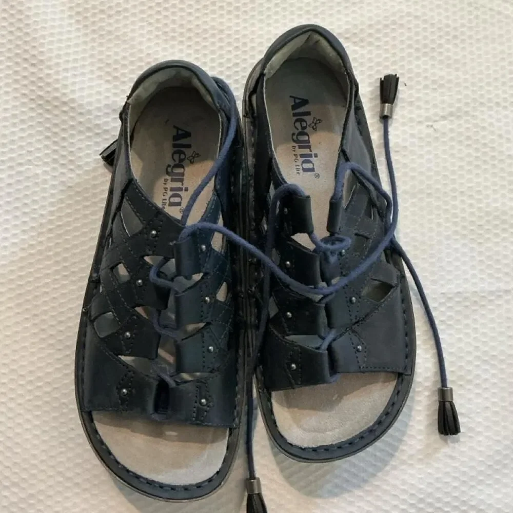 Alegria Women's Blue and Navy Sandals